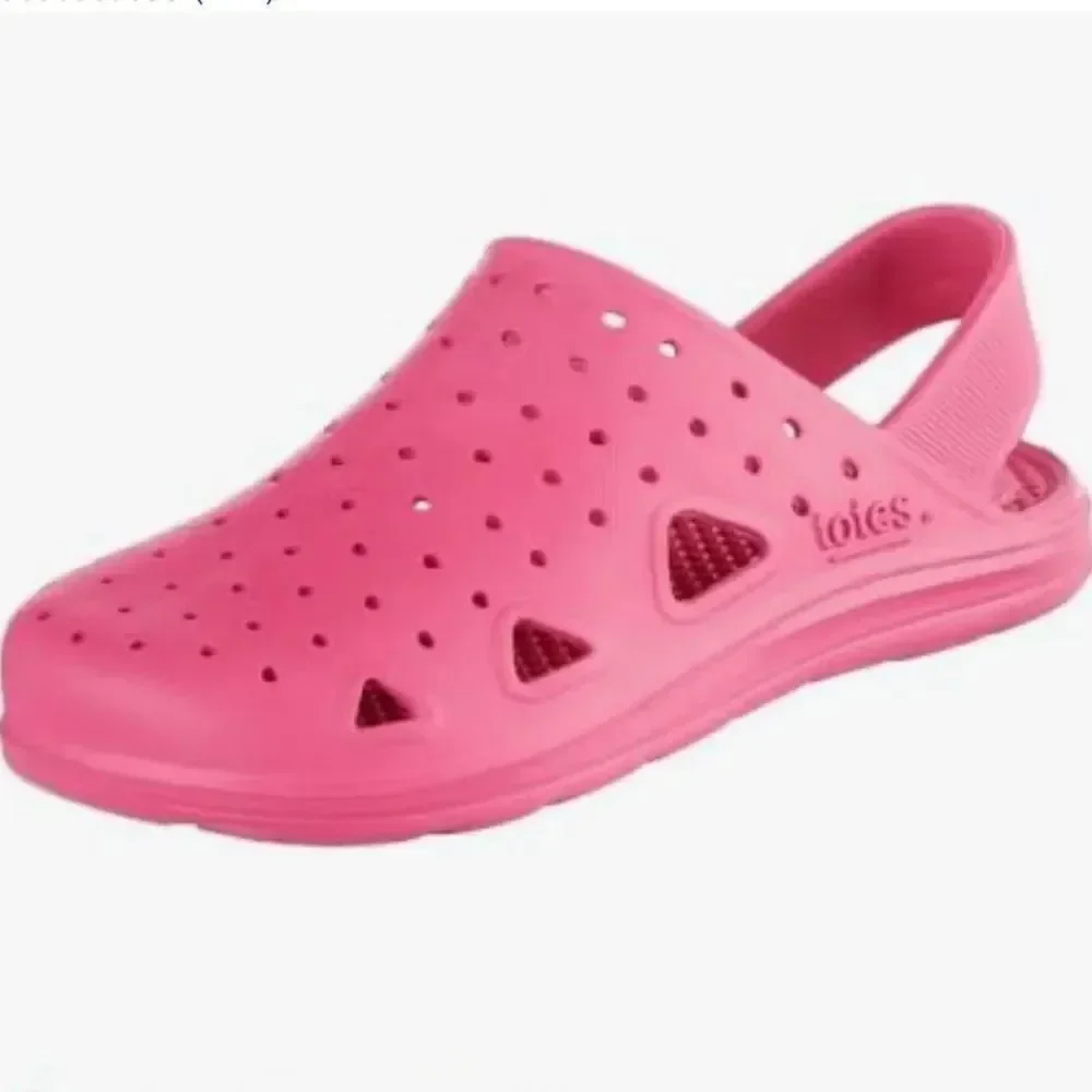 Kids Totes Pink Slip-On Waterproof Shoes Lightweight Size 13-1 NEW